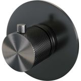 Brauer - Carving - Inbouwthermostaat - Gunmetal - Geborsteld PVD