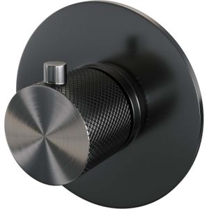 Brauer Gunmetal Carving losse inbouwthermostaat gunmetal geborsteld PVD
