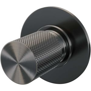 Inbouw Stopkraan Brauer Gunmetal Carving Rond 6.5 cm Messing Gunmetal