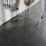 Brauer muur douchegoot met multifunctioneel rooster en muurflens - 70cm - mat zwart