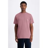 LAW OF THE Sea - Logo TEE - T-shirt - Roze - Katoen