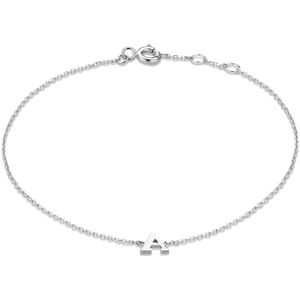Isabel Bernard Saint Germain Rachel 14 Karaat Witgouden Initial Armband IB320041 (Letter: A-Z)