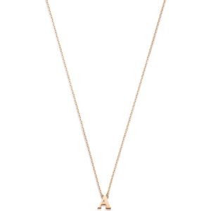 Isabel Bernard  14 Karaat Rosé Gouden Ketting  met letter R Dames  La Concorde  IB340062-R