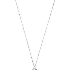 Isabel Bernard  14 Karaat Witgouden Ketting  met letter F Dames  Saint Germain  IB340061-F