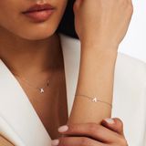 Isabel Bernard - Saint Germain Chloé - Dames - Ketting - Witgoud - 38 - 43 CM