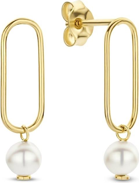 Isabel Bernard Belleville Luna 14 Karaat Gouden Oorbellen IB360089