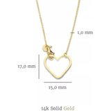 Isabel Bernard Belleville Amore 14 Karaat Gouden Ketting IB340066