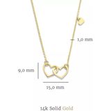 Isabel Bernard - Belleville Amore - Ketting - Goud - 40-45 CM