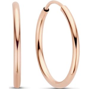 Isabel Bernard - La Concorde Cerise - Oorringen - Roségoud - 14 karaat - 18 mm