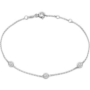 Isabel Bernard - De la Paix - Dames Armband - Witgoud - 14 Karaat - Diamant 0.12 ct