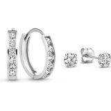 Isabel Bernard - Cadeau d'Isabel - Gift Set - Witgoud - Oorknopjes