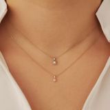Isabel Bernard De La Paix Inaya 14 Karaat Gouden Collier  Diamant 0.03 ct  IBD350019