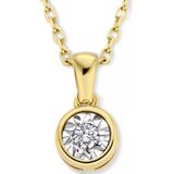 Isabel Bernard De La Paix Inaya 14 Karaat Gouden Collier  Diamant 0.03 ct  IBD350019
