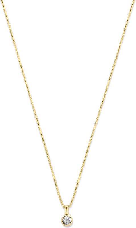 Isabel Bernard De La Paix Inaya 14 Karaat Gouden Collier  Diamant 0.03 ct  IBD350019