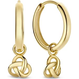 Méline - Creolen - Goud - 14-karaat - Knoopdetail