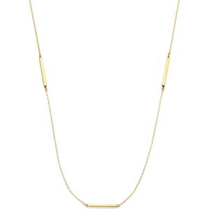 Isabel Bernard Le Marais Jolie 14 karaat gouden ketting met 3 staafjes voor dames