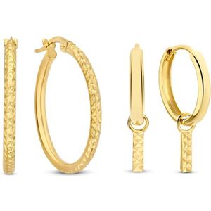 Isabel Bernard Cadeau d´Isabel 14 Karaat Gouden Oorbellen Set IB90133