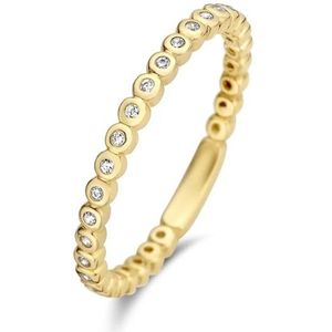 Isabel Bernard Rivoli Aélys 14 karaat gouden ring met zirkonia steentjes voor dames