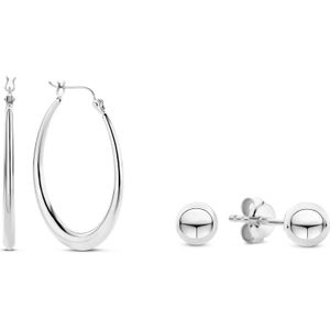 Parte Di Me - Sorprendimi - Gift Set - Zilver - Oorringen en Oorknoppen