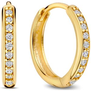 Le Marais - Merle - Creolen - Goud - Zirkonia - 14-karaat