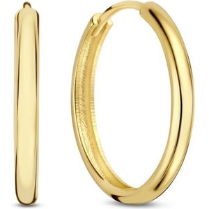 Isabel Bernard Rivoli Morgane 14 karaat gouden oorringen (15.5 mm) voor dames
