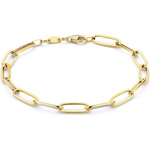 Isabel Bernard Aidee Odile 14 karaat gouden schakelarmband voor dames
