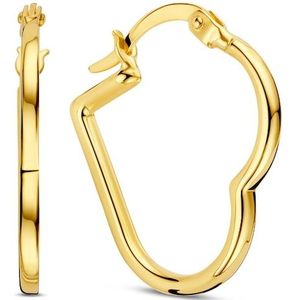 Beloro Jewels Della Spiga - Dames Creoles - 9 karaat