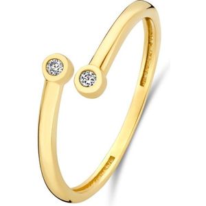 Beloro Jewels - Monte Napoleone Stella - Ring - Goudkleurig - 9 Karaat Goud