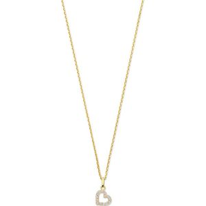 Beloro Jewels - Monte Napoleone Valentina - Ketting - Goudkleurig - 9 Karaat