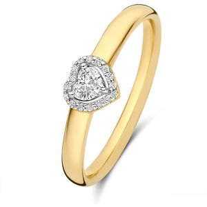 Isabel Bernard - De la Paix Amore - Gouden Ring - Diamant 0.11 Karaat