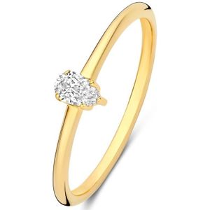 Isabel Bernard De la Paix Eloise 14 karaat gouden ring met diamant 0.15 karaat voor dames