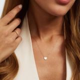 Isabel Bernard - De la Paix - Gouden Ketting - 14 Karaat - Met Diamant 0.02 Karaat