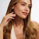 Isabel Bernard - De la Paix - Gouden Ketting - 14 Karaat - Met Diamant 0.02 Karaat