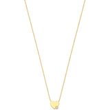 Isabel Bernard - De la Paix - Gouden Ketting - 14 Karaat - Met Diamant 0.02 Karaat