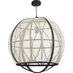 Mica Decorations - Pella - Hanglamp - Neutraal - Linnen