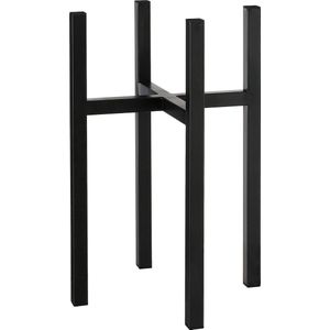 Mica Decorations Ascot Plantenstandaard XL L34 x B34 x H50 Metaal Zwart