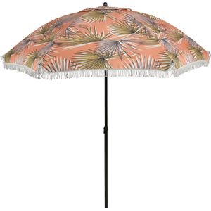 In the Mood Collection parasol Rissy oranje / groen 30+UV D 220 cm