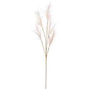 House of Seasons pluimgras losse steel/tak - meerdere stengels - creme wit - 98 cm - Decoratie kunst bloemen