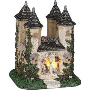 Efteling Kasteel van Doornroosje - Battery Operated - 9x9x11cm - Luville | Kerst Efteling Collectie