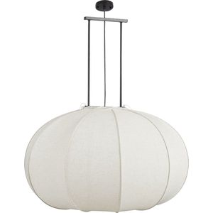 Mica Decorations - Pego - Hanglamp - Off-white - Linnen - H94 x Ø83 cm