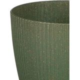 Mica Decorations - Copa - Plantenpot - Donkergroen - Kunststof - D14/H14 cm
