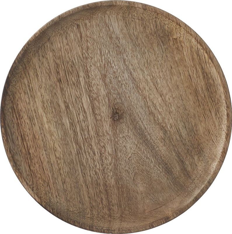 Mica Decorations - Ronde Bord - Bruin - Ø30 cm - Mangohout