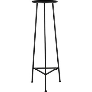 Mica Decorations Adine Plantentafel - H120 x Ø35 cm - Metaal - Zwart