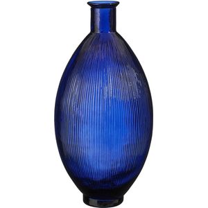 Mica Decorations - Firenza - Vaas - Donker Blauw - Gerecycled Glas
