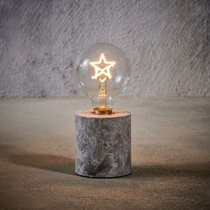 Tafellamp kerstster 18 cm | Warm wit | 3x AAA | Luca Lighting