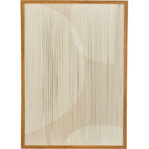 Mica Decorations - Muurdecoratie - Beige - Katoen, Polyester, Plastic, MDF