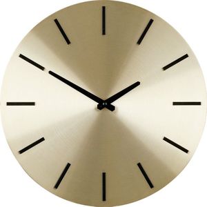 Mica Decorations Brixen Wandklok - Ø36 cm - Goud