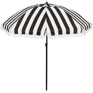 In The Mood Collection Osborn Parasol - H238 x Ø220 cm - Zwart, Wit