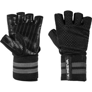 Reeva Sport Handschoenen 3.0 met ingebouwde Wrist Wraps - Maat M - Fitness handschoenen geschikt voor Fitness, Crossfit en Powerlifting - Fitness handschoenen dames en heren