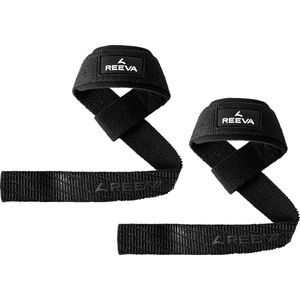 Reeva Lifting Straps met Padding - Zwart